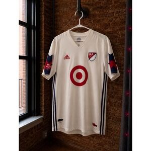 Adidas MLS All-Star 2018 Soccer Jersey Target‎ Sponsor Mens XL White Climacool
